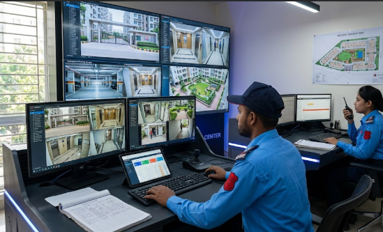 security guard use modern technology